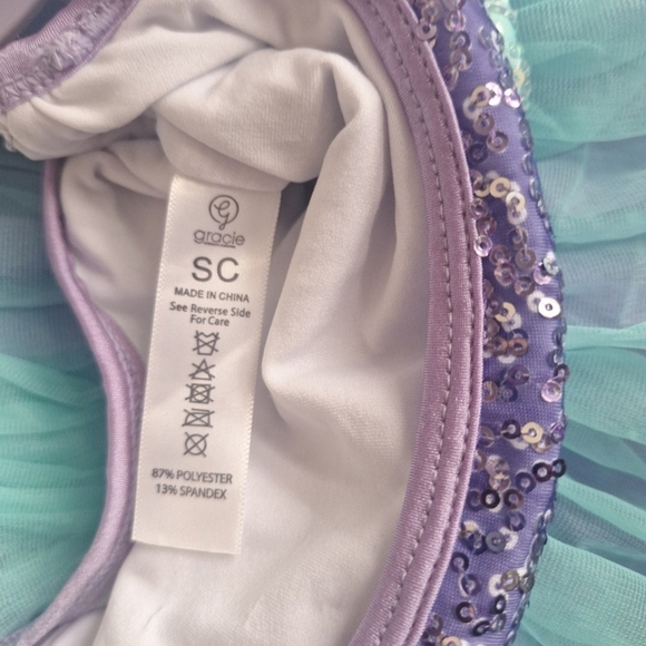 Sparkling Purple and Blue Kids Costume - Picture 4 of 4